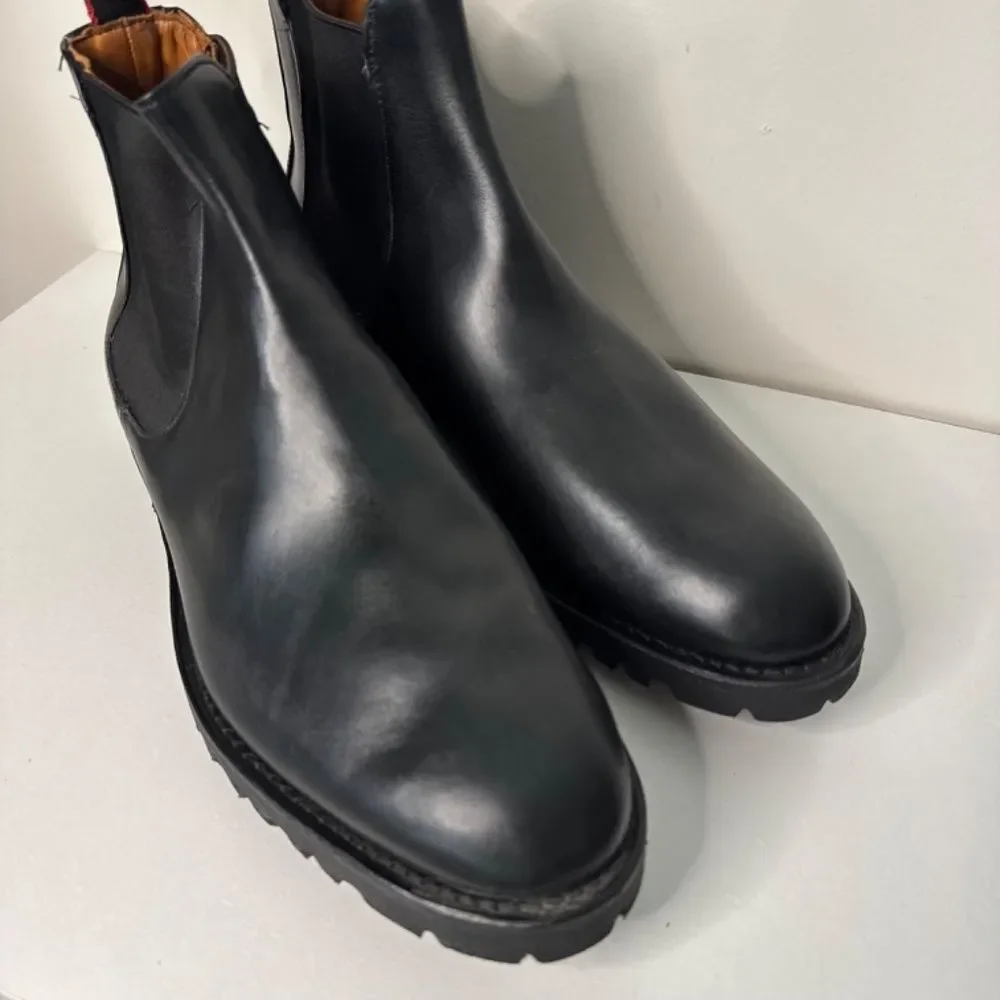 Allen Edmonds Tate Chelsea Boots Extralight Lug Sole - Black Leather | Size 12 D
